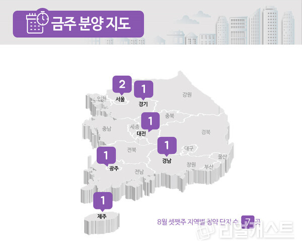 [8월 3주 분양동향] 브랜드 아파트가 이끄는 분양시장… 서울·제주 등 전국 6619가구